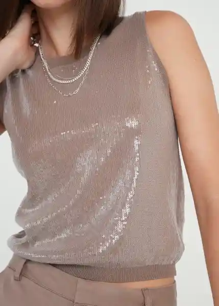 Tejido Mujer Crudo Novia Claro Talla S 589g014 Naf Naf