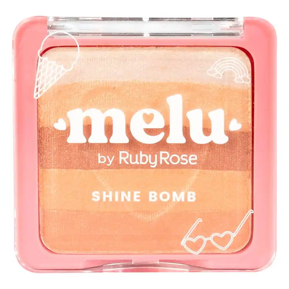 Iluminador Shimmer Brick Pudding Ruby Rose