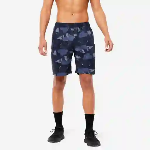 Domyos Pantaloneta Fitness 120 Hombre Azul Oscuro Talla XXL