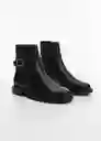 Botines Sindi Negro Talla 40 Mujer Mango