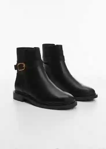 Botines Sindi Negro Talla 40 Mujer Mango