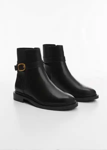 Botines Sindi Negro Talla 40 Mujer Mango