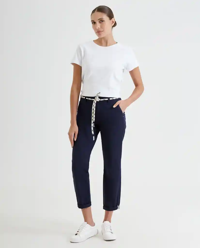 Pantalón Con Bota Recta Para Mujer