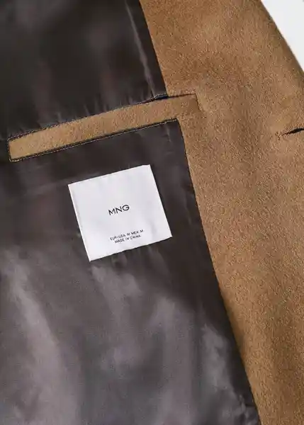 Abrigo Dalan Camel Talla XXL Hombre Mango