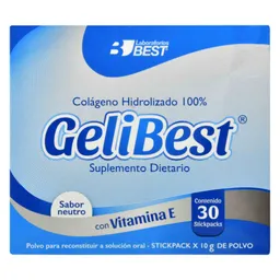 Gelibest Suplemento Dietario Colágeno Hidrolizado Sabor Neutro 