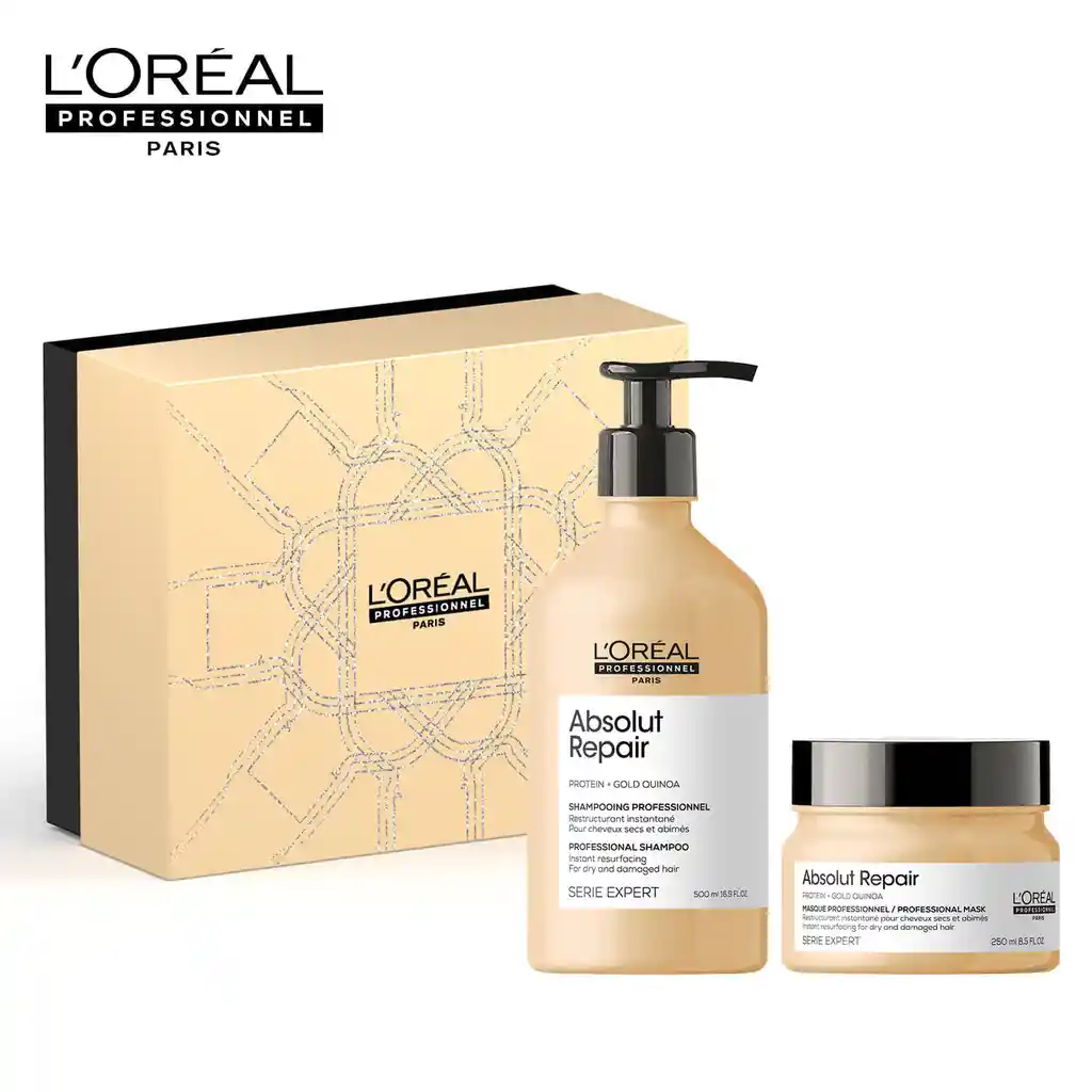 L'Oréal Kit Shampoo Absolut Repair + Mascarilla Capilar