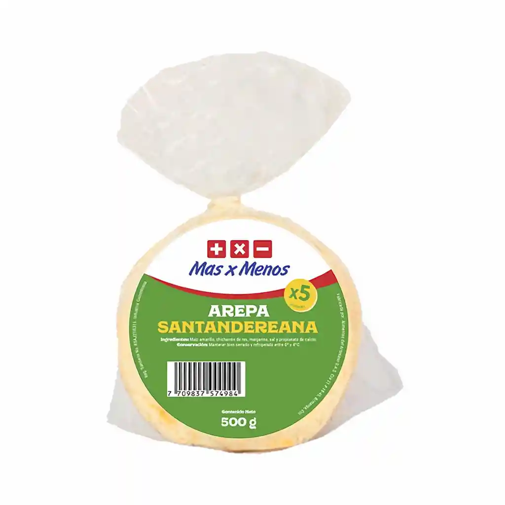 Mas x Menos Arepa Santandereana