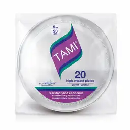 Tami Plato Desechable Color Blanco 