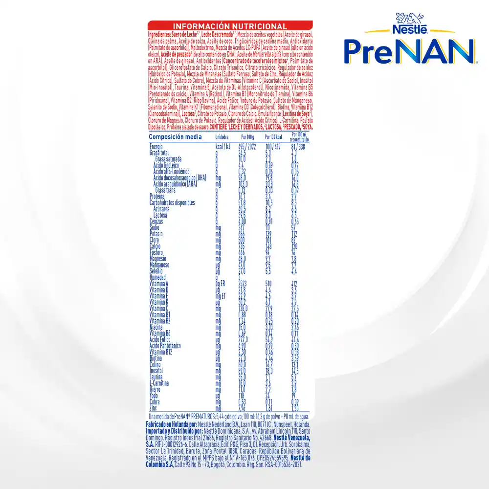 Formula Infantil Prenan Dha-ara + 0 M