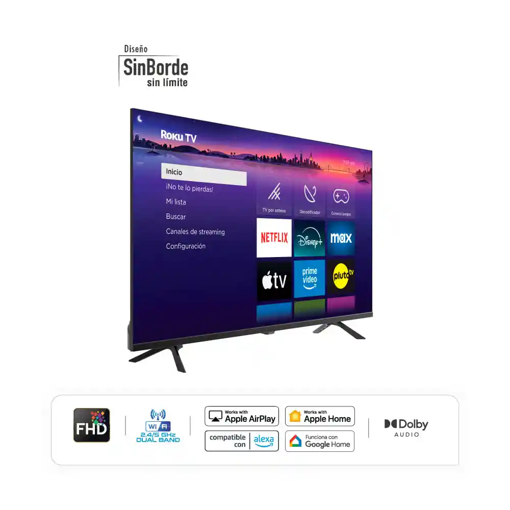 Televisor Led Smart Roku Fhd 40" Hyled4027rim