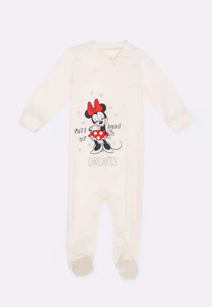 Pijama Enteriza Bebita 0/3 Meses-ivory