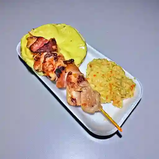 Chuzo de Pollo y Tocineta