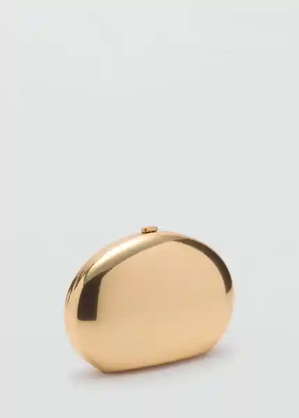 Bolso P Monada Oro Talla 99 Mujer Mango