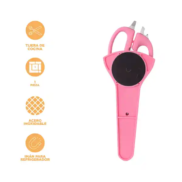Tijera de Cocina Multiusos Serie Mis Pastelitos Rosa Miniso