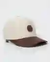Gorra Suede Colorblock Beige Albarizo Medio Talla M Chevignon