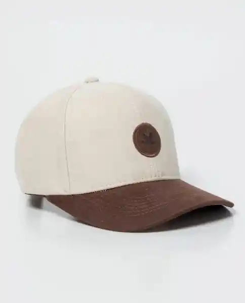 Gorra Suede Colorblock Beige Albarizo Medio Talla M Chevignon