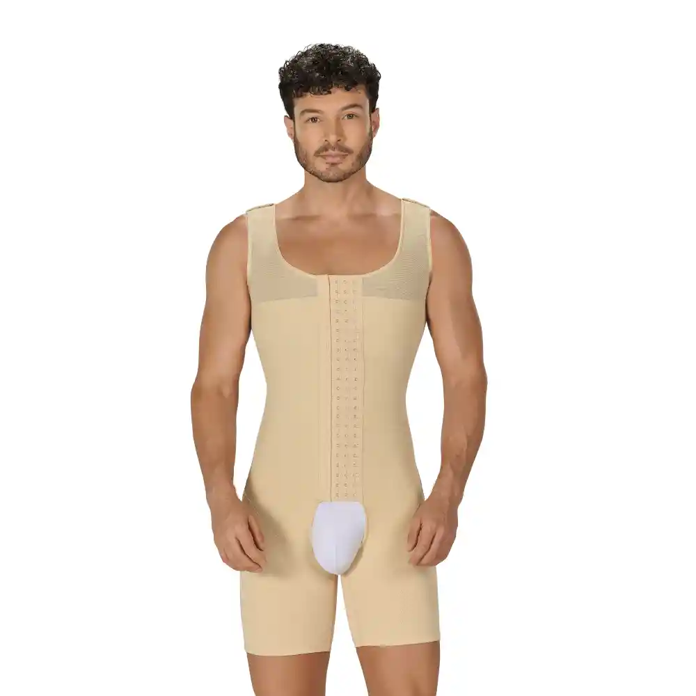 Faja Corta Myd Cobertura Espalda Beige Talla Xs F0065