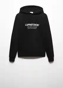 Buzo Sudadera Appartme Negro Talla L Hombre Mango