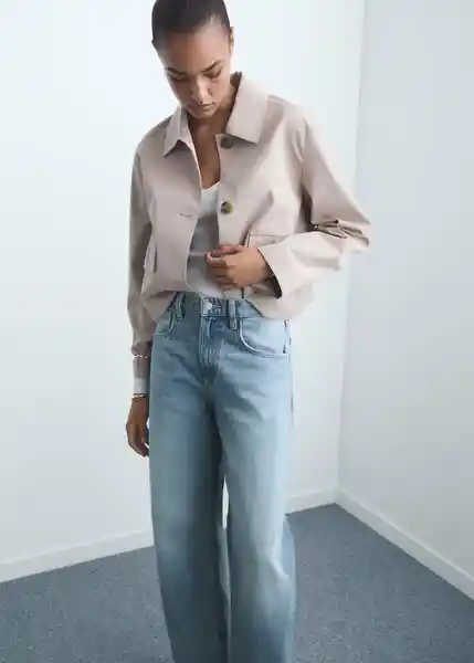 Jean Bet Tejano Medio Talla 34 Mujer Mango