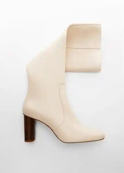 Botas Harry Beige Talla 36 Mujer Mango