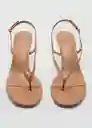 Sandalias Uri Camel Talla 41 Mujer Mango