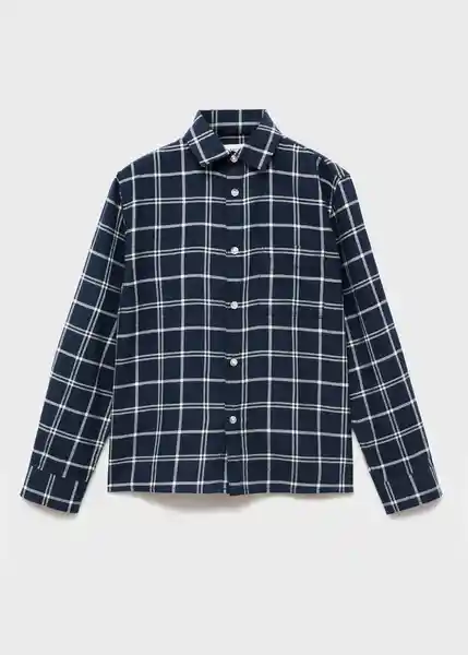 Camisa Quique Navy Talla 09 Niños Mango