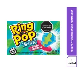 Le Mond Foods Dulce Ring Pop Twsted Sandía Frambuesa