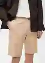 Bermuda Gracia Beige Talla 42 Hombre Mango