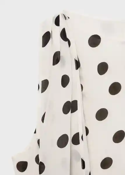 Blusa Adela Offwhite Talla S Mujer Mango