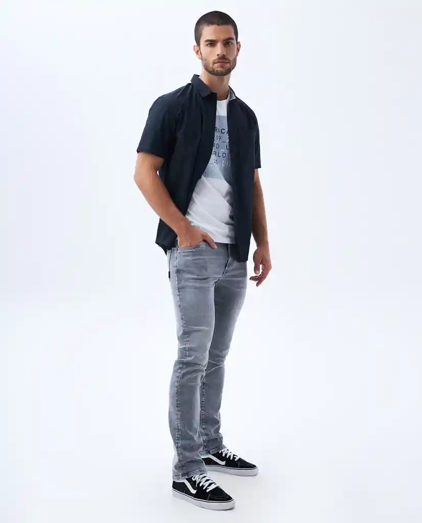 Camiseta Hombre Blanco Talla XS 842F000 Americanino