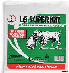 La Superior Bolsa Para Basura Negra