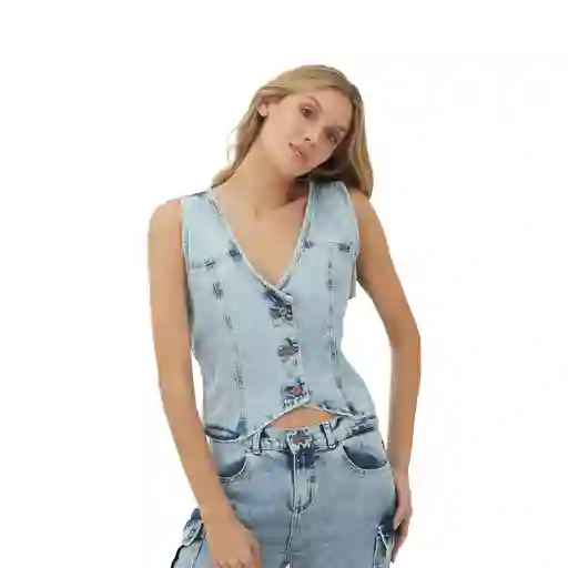 Chaleco Azul Para Mujer Mare