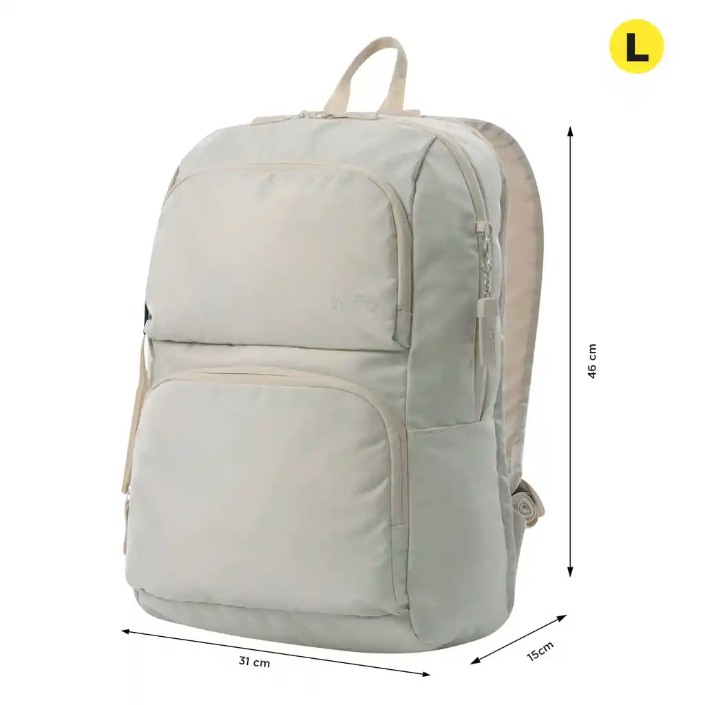 Morral Universitario Porta Pc 14" Cloud Beige Unisex