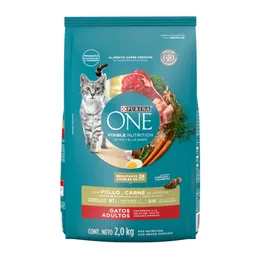 Comida para Gato Pollo y Carne Purina One x 2kg