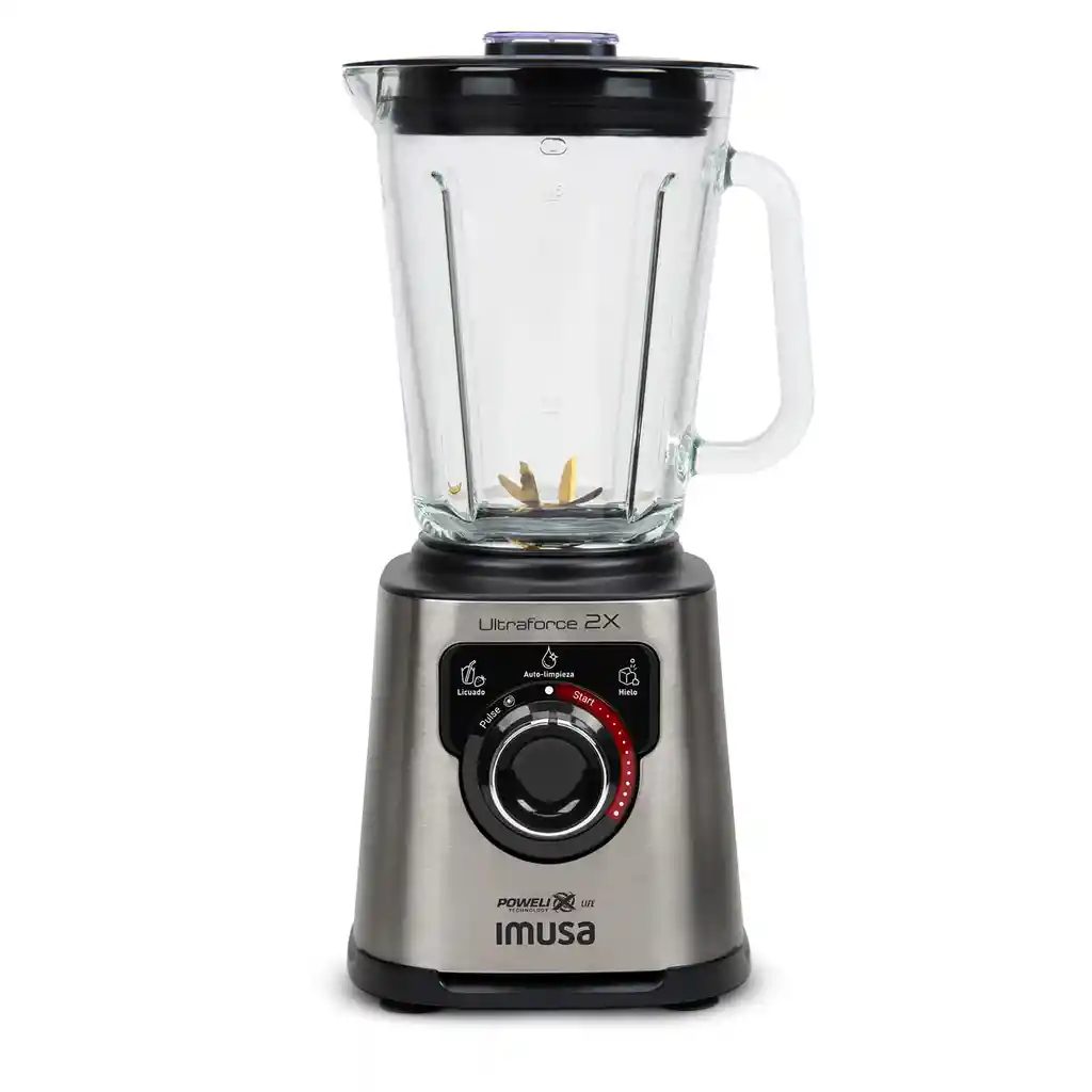 Licuadora Profesional Imusa Ultraforce 2x 1100w Plateada + Picatodo + Molino