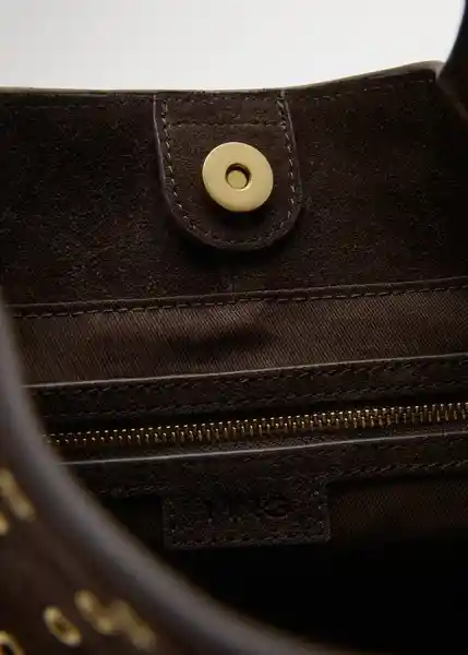 Bolso G Belinda Chocolate Talla 99 Mujer Mango