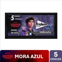 Chicle Trident Sin Azúcar Sabor Mora 5 Und