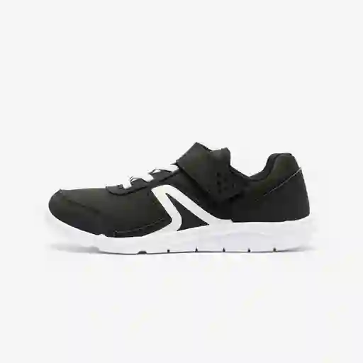 Tenis de Fitness Con Velcro 100 Negro/Blanco Talla 28 Decathlon