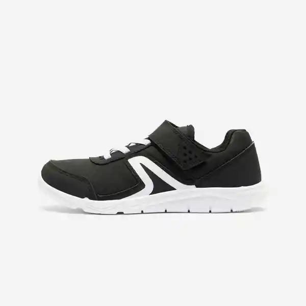 Tenis de Fitness Con Velcro 100 Negro/Blanco Talla 28 Decathlon