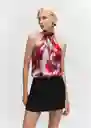 Blusa Nice Offwhite Talla XL Mujer Mango