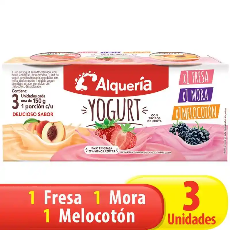 Alquería Yogurt Sabores Surtidos