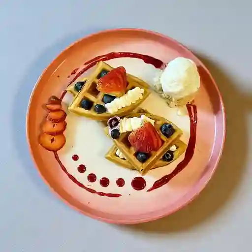 Waffle Frutos Rojos