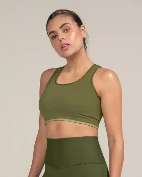 Leonisa Top Doble Faz Máximo Soporte Verde Talla XL