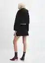 Abrigo Parka Jalisco Negro Talla S Mujer Mango