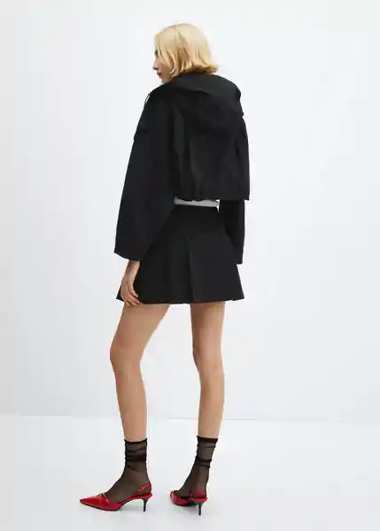 Abrigo Parka Jalisco Negro Talla S Mujer Mango