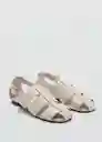 Zapatos Fish Beige Talla 37 Mujer Mango