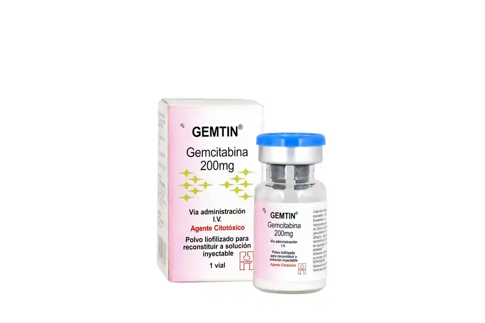 Gemtin Polvo para Solución Inyectable (200 mg)