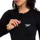 Vestido de Baño Manga Larga Essential Mujer Negro-34