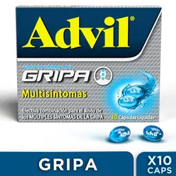 Advil Síntomas de la Gripa (200 mg/10 mg/1 mg) 10 Capsulas