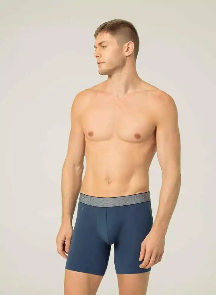 Pqtx3 Boxer Ajustado Largo Punto Blanco 744589